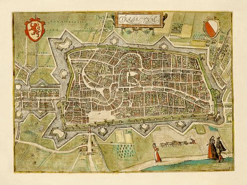 Plattegrond Utrecht - 1582
