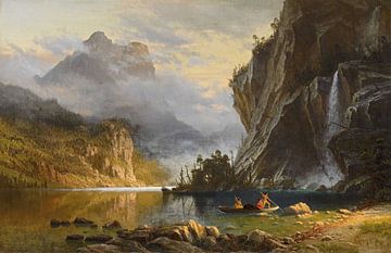 Albert Bierstadt. Indians Spear Fishing