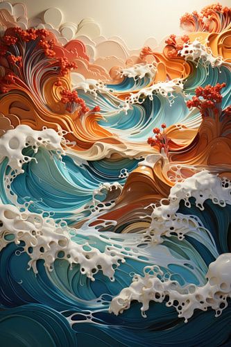 Illustratie van de zee