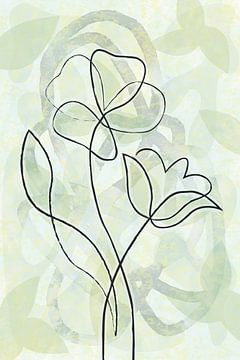 oneliner Flower1 van Joan Engels