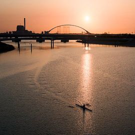 Roeier à Nijmegen sur Rutger van Loo