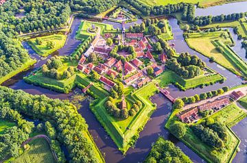 Star Fort Bourtange from the Sky