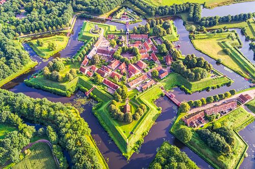 Star Fort Bourtange from the Sky by Volt