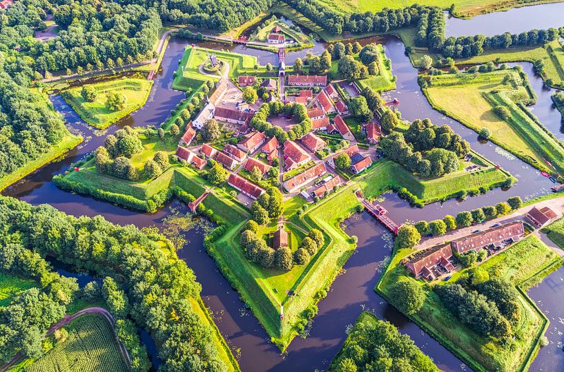 Star Fort Bourtange from the Sky by Frenk Volt