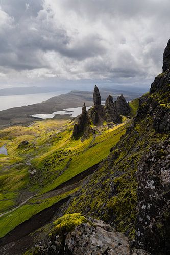 Mystiek landschap van de Old Man of Storr
