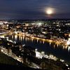 Volle maan boven Namen, België van Imladris Images