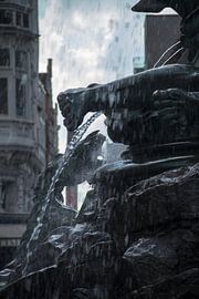 Fontein in Antwerpen by Abra van Vossen