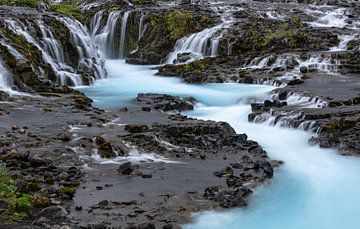 Bruarfoss waterfall by Ton van den Boogaard