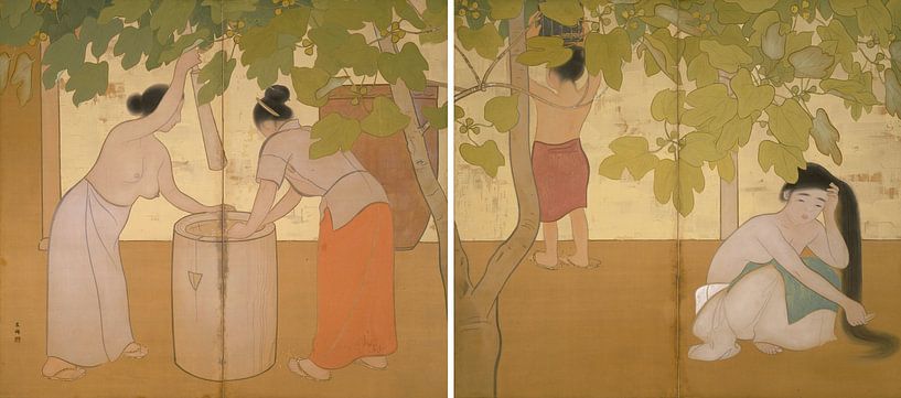 Women of an Island, Tsuchida Bakusen by Masterful Masters