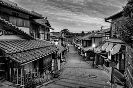 Kyoto Japan schwarz-weiß