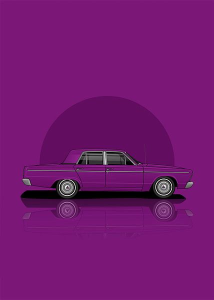 Kunst 1966 Chrysler Valiant VC Sedan van D.Crativeart
