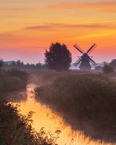 Noordermolen, Noorddijk, Groningen, Nederland van Henk Meijer Photography