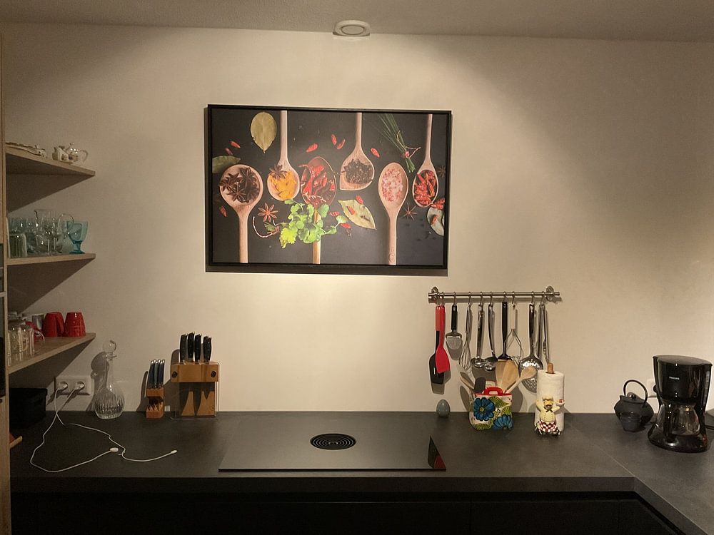 Pollepels kruiden, herbs on wooden spoons  van Corrine Ponsen 