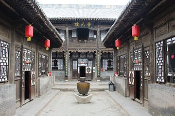 Tempel / oud huis - Pingyao China van Berg Photostore