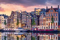 Canal houses on the Amstel, Amsterdam
