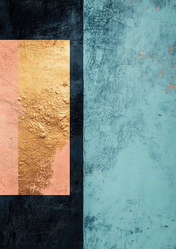 Gold & Pink: Minimalist colour block