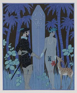 George Barbier – Pocohontas meeting John Smith (1929)
