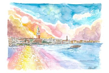 Gelassenes Venedig Blick auf San Marco und San Francesco della Vigna von Markus Bleichner