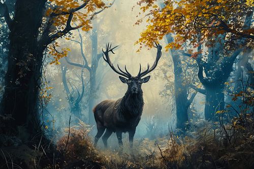 Peindre un cerf majestueux