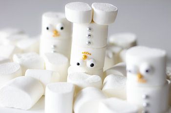 Marshmallow snowman