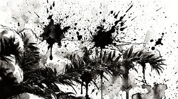 Zwart-wit Urban Art Studie