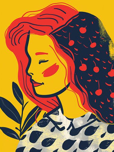 Une expression pop art joyeuse