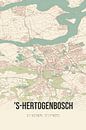 Retro map of 's-Hertogenbosch, North Brabant. by MyCityPoster thumbnail