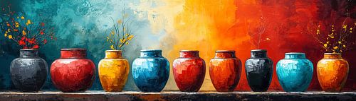 Nature morte colorée