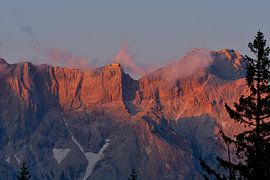 Dachstein mountains in the evening by Karin Jähne