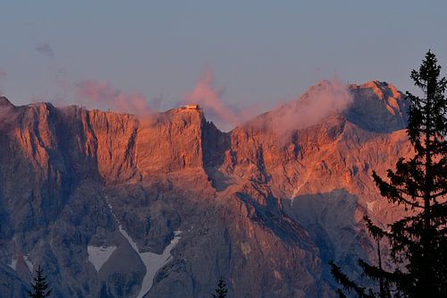 Les montagnes du Dachstein en soirée
