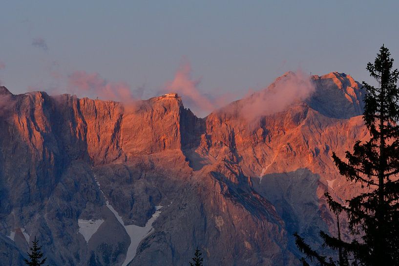 Dachstein mountains in the evening by Karin Jähne