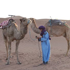 Boy with camel 2 van Jerome Rosier