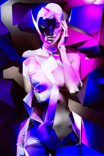 Introspective sur Pat Bloom - Moderne geometrische abstractie, surrealisme en deconstructivisme kunst