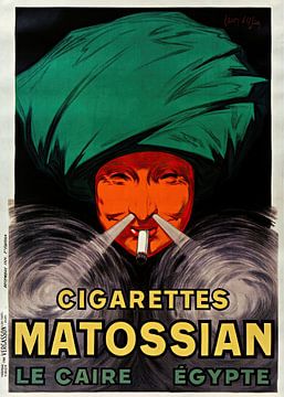 Leonetto Cappiello  - Cigarettes Matossian – Le Caire, Egypte (1926) von Peter Balan