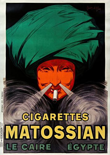 Leonetto Cappiello - Cigarettes Matossian - Le Caire, Egypte (1926)