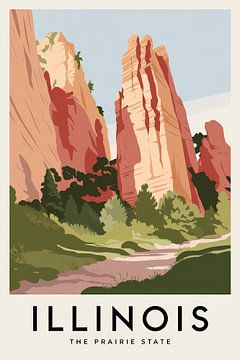 Illinois van Poster Art Shop