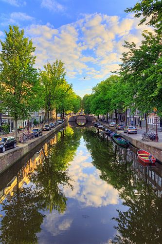 Amsterdamse Reguliersgracht verticale reflectie