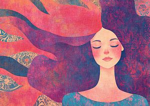 Verträumte Frau