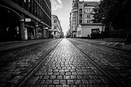 Straßenbahnlinie in der Stadt Nörkopping von Sebastiaan Aaldering