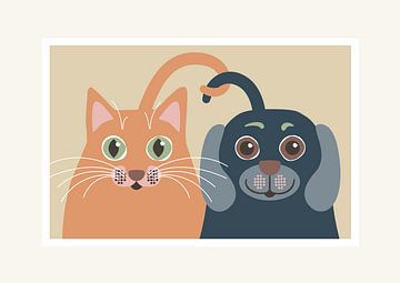Pets Dog and Cat by DE BATS designs