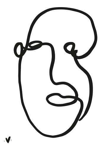 Inner Gaze II – Abstract Face