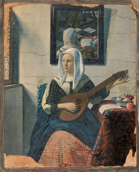 Cister-playing woman, Han van Meegeren by Masterful Masters