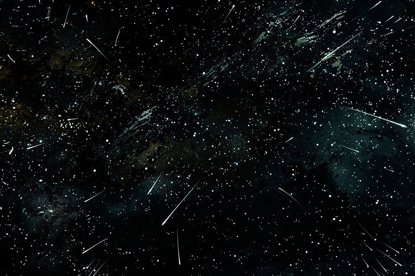 Starry sky with light trails by Art & Soul Creations
