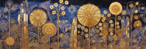 Night Garden in Gold