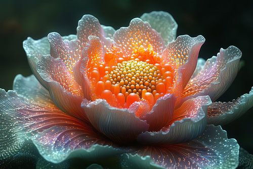 driedimensionale fantasie achtergrond bloem