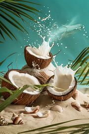 Kokosnüsse und tropische Träume von Poster Art Shop