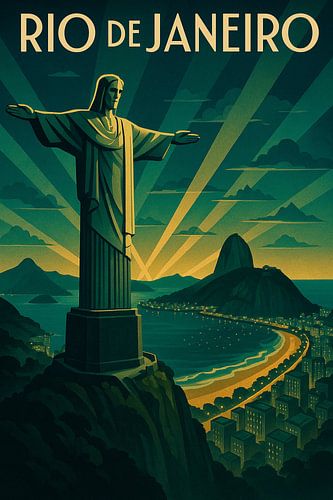 Rio de Janeiro Art Deco Radiance – Christ and Copacabana Lights