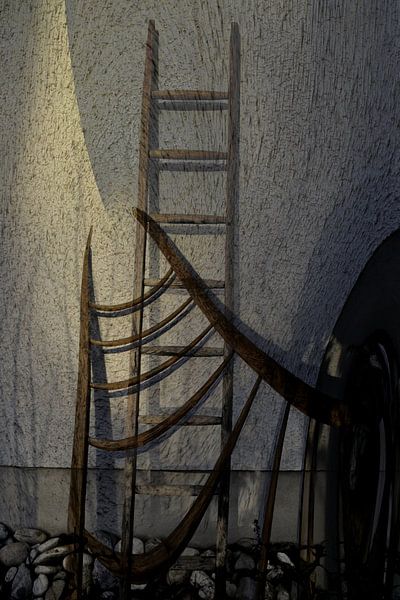 Ladders muur van Christine Nöhmeier