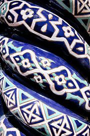 Détail de l'entrée de l'observatoire d'Ulughbek à Samaekand, en Ouzbékistan. sur Yvonne Smits