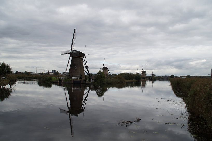 Kinderdijk, Alblasserdam, die Niederlande - Mühlenerbe von Maurits Bredius